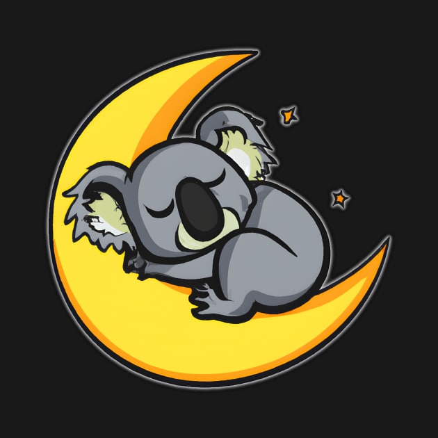 Dreamy Crescent Koala by A-studios 