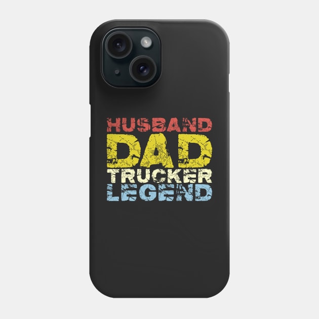 Husband Dad Trucker Legend #2 Phone Case by aifuntime