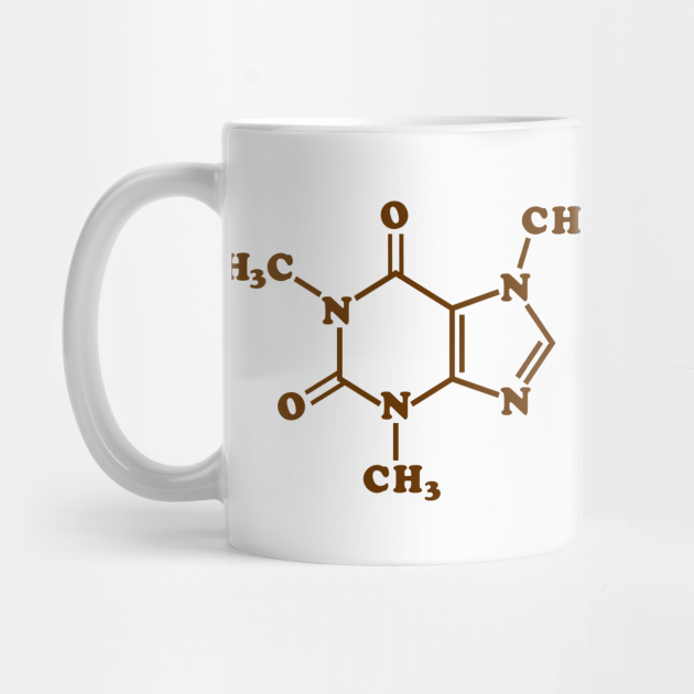 Caffeine Molecular Chemical Formula Xanthine Mug Teepublic