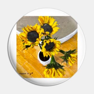 Sunflowers #3 in series Pin