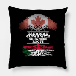 Canadian Grown With Sudanese Roots - Gift for Sudanese With Roots From Sudan Pillow