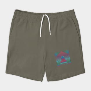 Colorful Buddha on Lotus Shorts