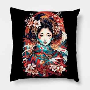 Japan Geisha Gothic Pillow