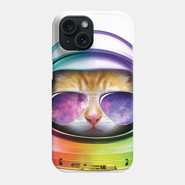 Kitty in Space Phone Case by tonydesign