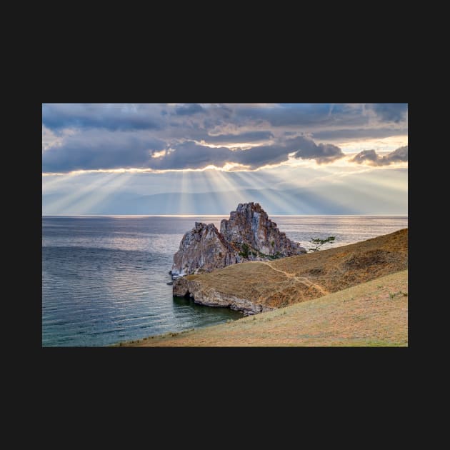 Shaman Rock, Lake Baikal in Siberia, Russia by auradius