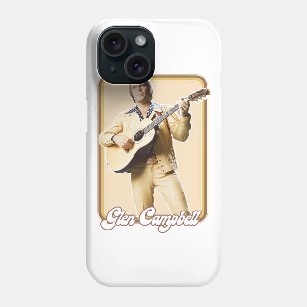 Glen Campbell / Retro 70s Style Fan Design Phone Case by DankFutura