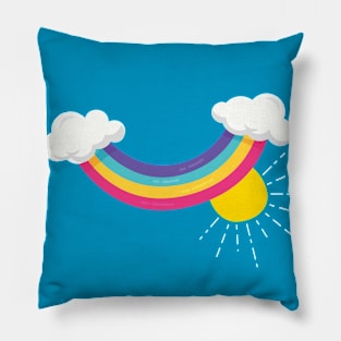 Rainbow Spring Smile Pillow