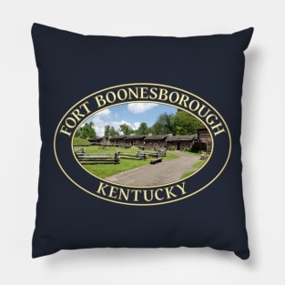 Historic 18th Century Fort Boonesborough in Kentucky Pillow