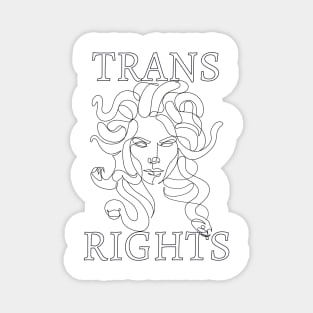 trans rights medusa Magnet