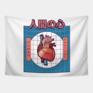 Human Heart Anatomy Tapestry