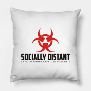 Socially Distant Tshirt Pillow