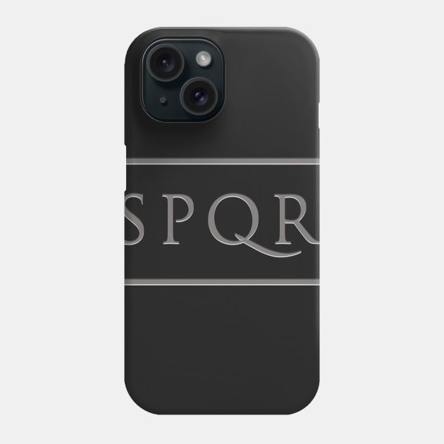 SPQR - Roman Empire Stone Carving Phone Case by MeatMan