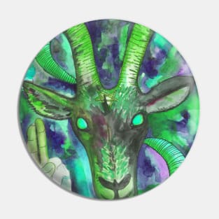 Occulc lsd satanic goat Pin