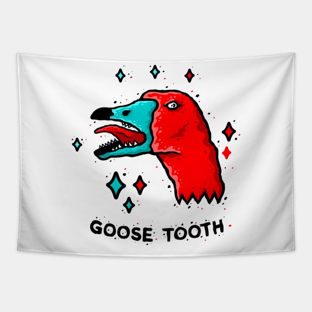 Goose tooth Tapestry by HamsterOver