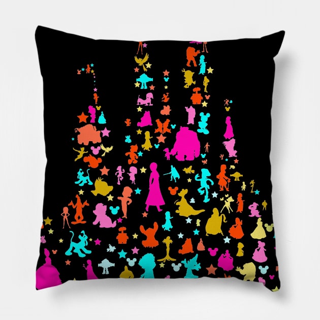 character castle Pillow by nomadearthdesign