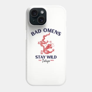 bad omens red dragon Phone Case