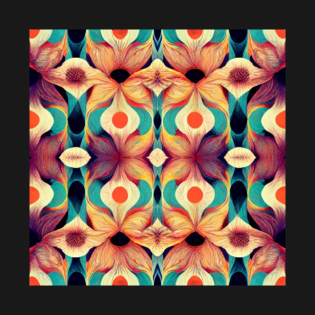 Flowery Repeating Pattern by RichieDuprey