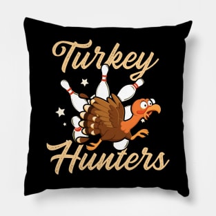 Turkey Hunters Bowling Pillow