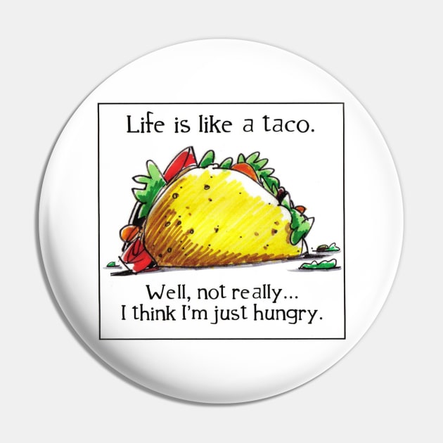 Tacos Hallucination Pin by 90'sWalkman