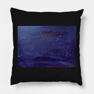 Purple Night Sky Pillow