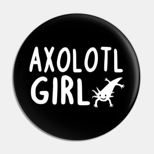 Axolotl Girls Design Kids Chameleon Lovers Pin