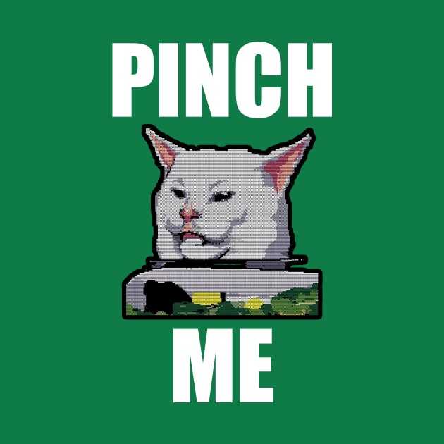 Yelling at Cat Meme - Pinch Me by geekingoutfitters