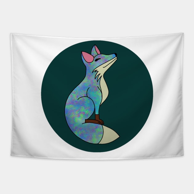 Happy Fox - Opal Tapestry by A Rickety Ninja