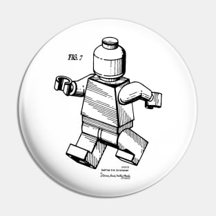 Lego Minifigure Patent Print Pin