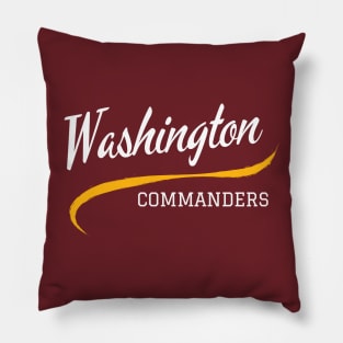 Commanders Retro Pillow