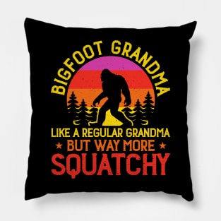 Bigfoot Grandma Pillow