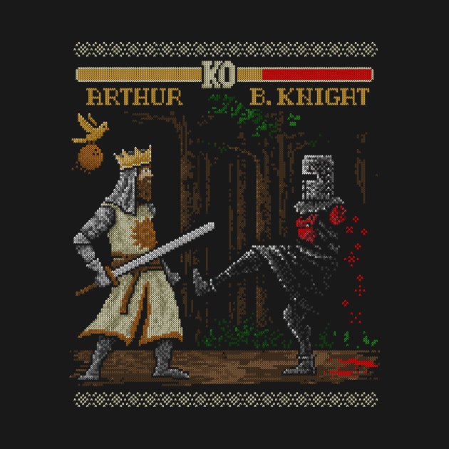 Epic Fight Ugly Holiday Sweater by kg07_shirts