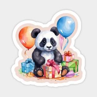 Cute Panda with gifts Magnet