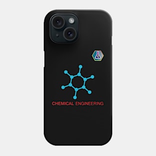 Chemical engineering text and logo Phone Case