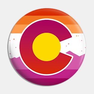 Colorado Flag Lesbian Pride Pin