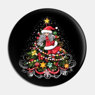 Cheerleading Christmas Pin