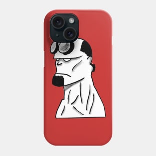 Red in black and white Phone Case