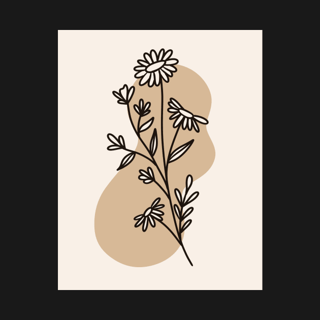 Flower Line Doodle by mckhowdesign