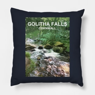 Golitha Falls Liskeard Cornwall. Cornish gift. Travel poster Pillow