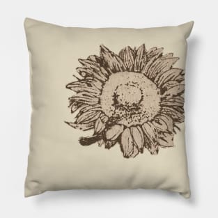 Sunflower Antique Pillow