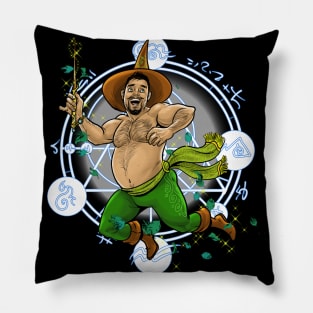 Witch Boy Earth Pillow