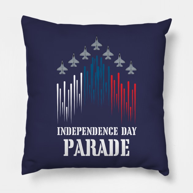 Independence day parade Pillow by Tharaka Bandara