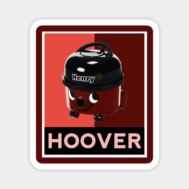 Dark, Trendy Henry Hoover Design Magnet by raiseastorm