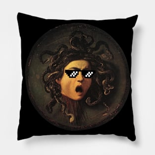 Medusa - 8-Bit Sunglasses Pillow