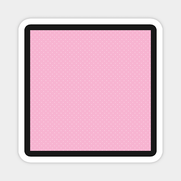 White squares in pink background Magnet by bigmoments