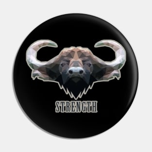 Strong Buffalo Pin