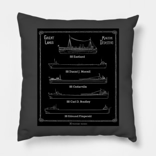 Great Lakes Maritime Disasters Pillow