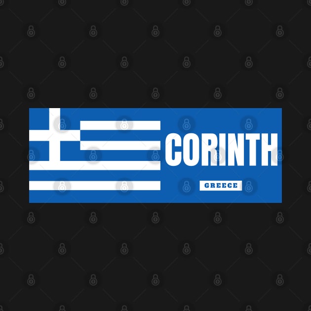 Corinth City with Greek Flag by aybe7elf