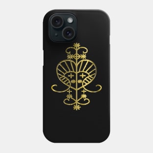 Erzulie Voodoo Veve - Gold Phone Case