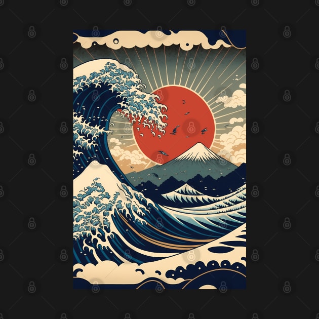 The Great Wave off Kanagawa by ai1art