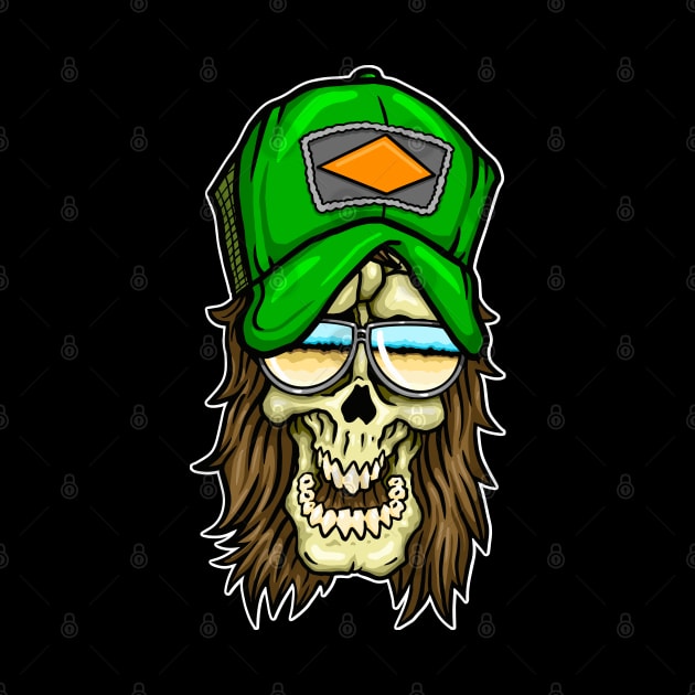 Country Skull by Laughin' Bones